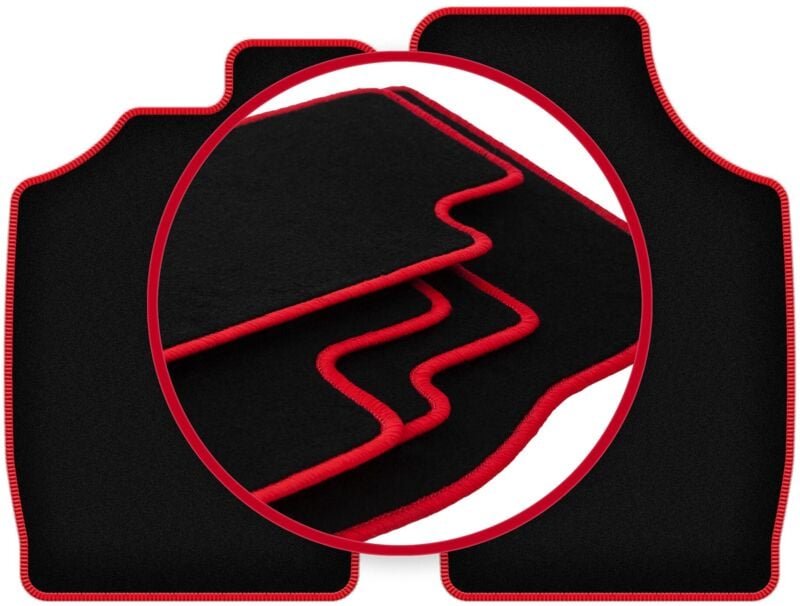 CARLUX-RED Automatten für: Daihatsu Cuore V Schrägheck (1997-2003)