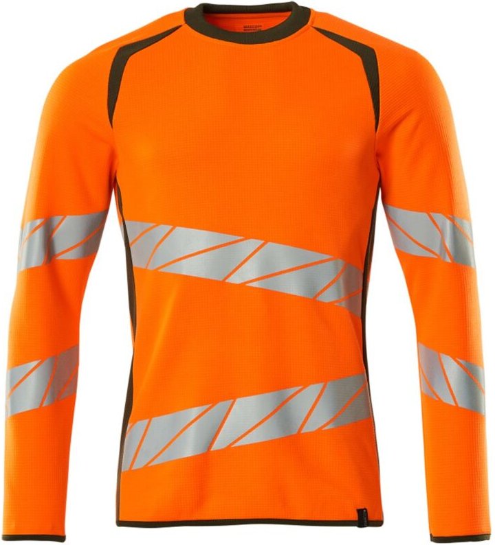 T-Shirt 19084-781-1433 Gr. xs hi-vis orange/moosgrün - Mascot