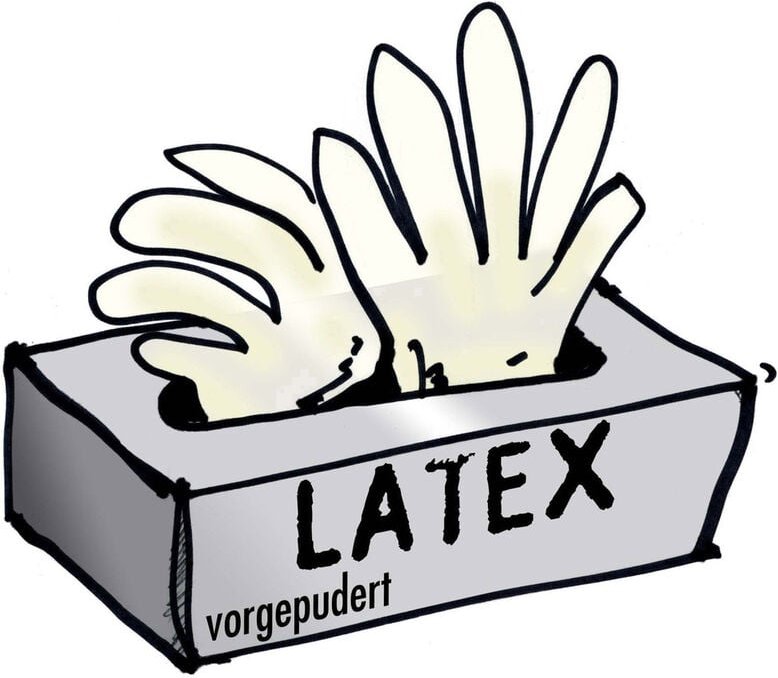 Leipold+dohle Gmbh - Leipold Doehle 14699-8 100 St. Latex Einweghandschuh Größe (Handschuhe): 8, m
