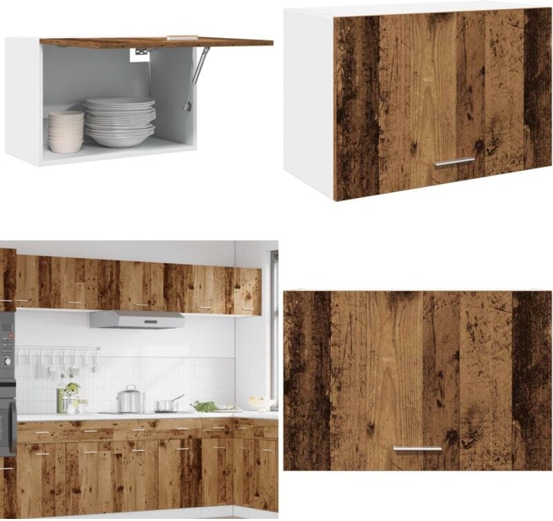 Hängeschrank Altholz-Optik 60x31x40 cm Holzwerkstoff - Vidaxl