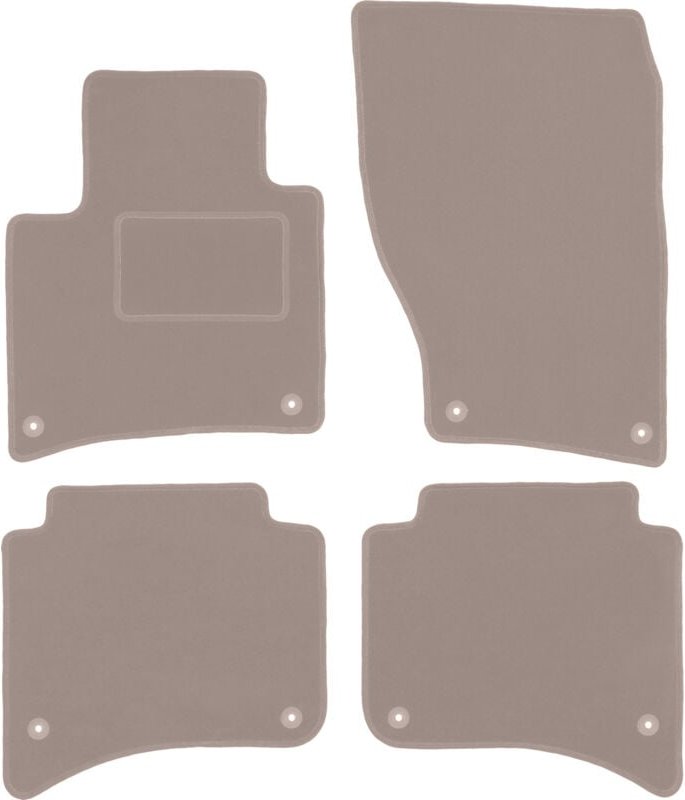 Beige Veloursmatten für: Porsche Cayenne II SUV (2010-)