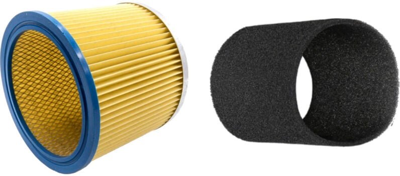 2in1 Set: Patronenfilter + Schaumstoff-Filter für Aqua Vac, Einhell, Güde, Herkules, Hoover, Lavor, Makita, Parkside, Ro...