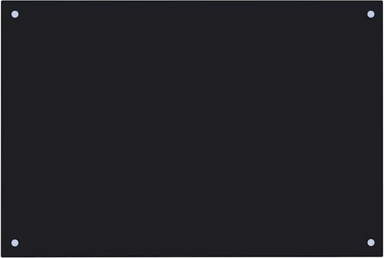 Thumbnail - Küchenrückwand Schwarz 90x50 cm Hartglas Vidaxl