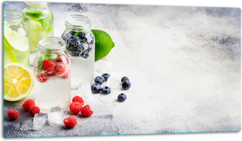 Glasschild Schneidebrett 52x30 FRUCHT