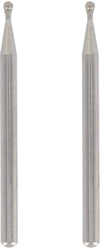 Thumbnail - Memkey - Set mit 2 Diamantspitzen, runde Spitze, Arbeitsdurchmesser 2 mm für Gravuren und Skulpturen in Glas, Spiegel, K...