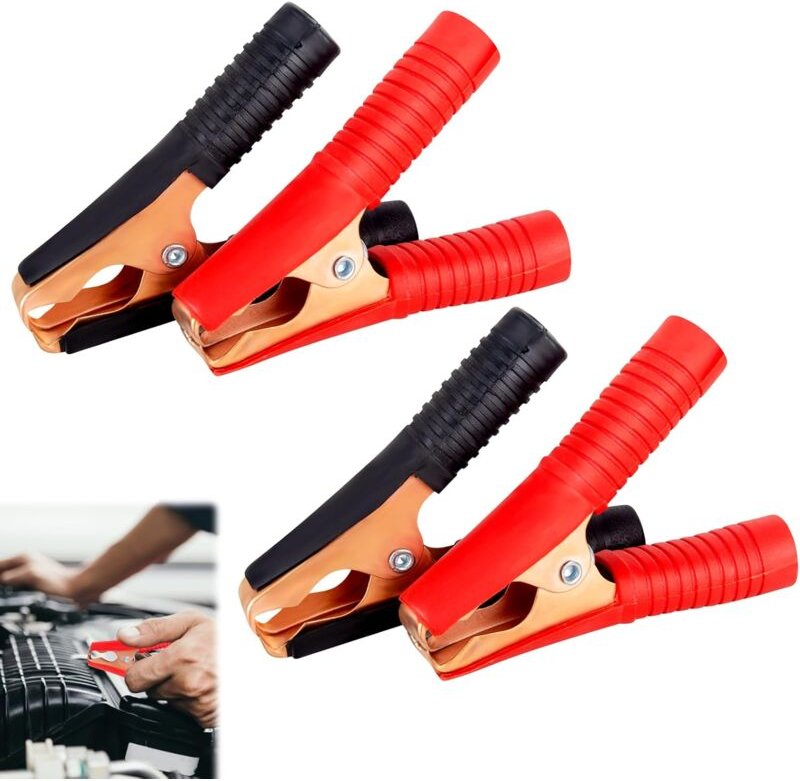 Dolaso - Autobatterieklemmen, elektrische Krokodilklemmen, Starthilfeklemme, Autobatterie-Krokodilklemmen, 100 a isolier...