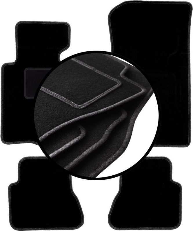 Komplettset Veloursmatten für: BMW 3 E46 Cabrio (2000-2007)