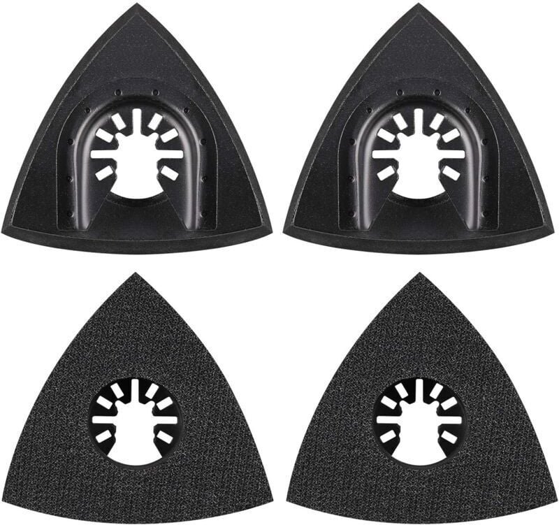 4-teiliges Schleifpad, 80 mm, Zubehör für Multifunktionswerkzeug-Aufsatzpad, Multifunktionswerkzeug-Klinge, Oszillations...
