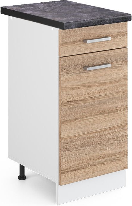 Küchenunterschrank R-Line, Sonoma, 40 cm , AP Anthrazit, Vicco