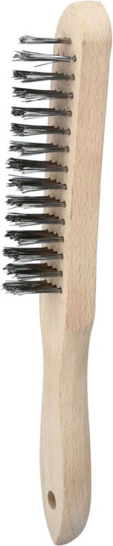 Ks Tools Edelstahl Handdrahtbürste 4-reihig, 290mm