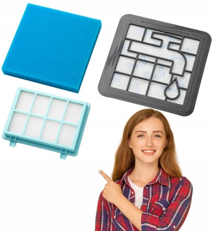 Filter für PHILIPS PowerPro Compact, Active, City, FC8010/02 Staubsauger