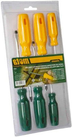 Mota Herramientas - Schraubendrehersatz mota - Flach- und Kreuzschlitzschraubenzieher - 6-tlg. - 39150