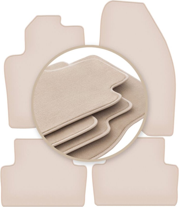 PREMIUM beige Matten für: Volvo V70 II Kombi 2000-2007