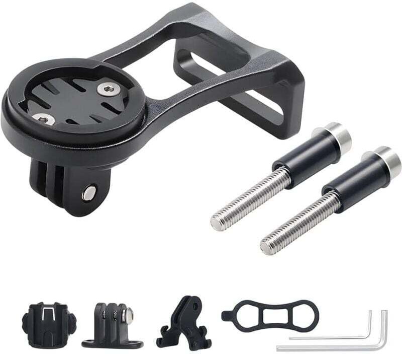 Fahrradhalterung für Garmin Edge, Fahrradlenkerhalterung aus Aluminiumlegierung, Kombihalterung für Garmin Edge GoPro (2...