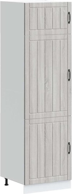 Küchenschrank Lucca Grau Sonoma Holzwerkstoff - Vidaxl