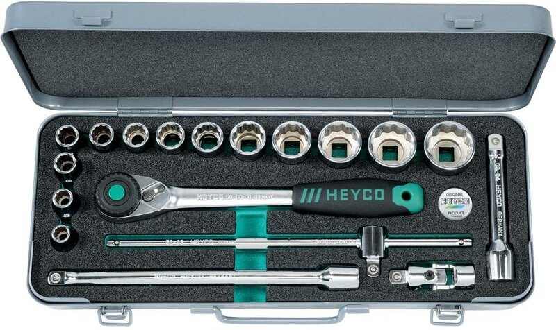 78-3010-M Steckschlüssel-Garnitur, 18-tlg., 1/2'