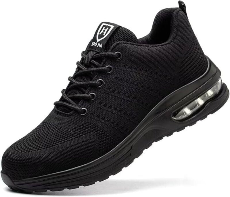 Thumbnail - Leichte Herren-Sneaker mit Stahlkappe, rutschfest, Luftpolster, atmungsaktiv, geruchshemmend, durchtrittsicher, Sicherhe...