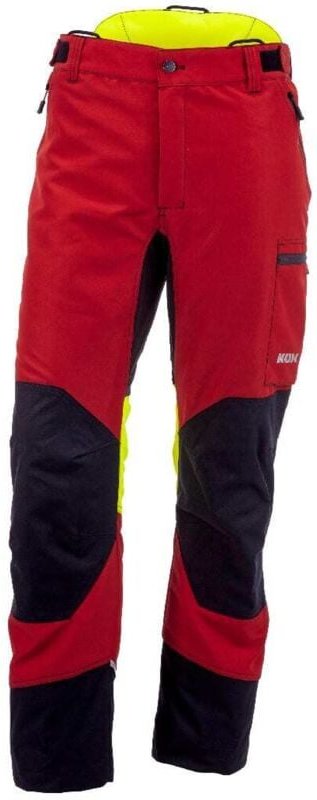 KOX Schnittschutzhose Duro 3.0 Rot/Gelb Größe 48