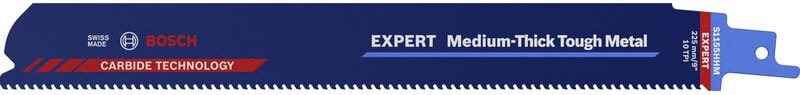 Bosch Accessories 2608900374 EXPERT ‘Medium-Thick Tough Metal’ S 1155 HHM Säbelsägeblatt, 1 Stück Sä