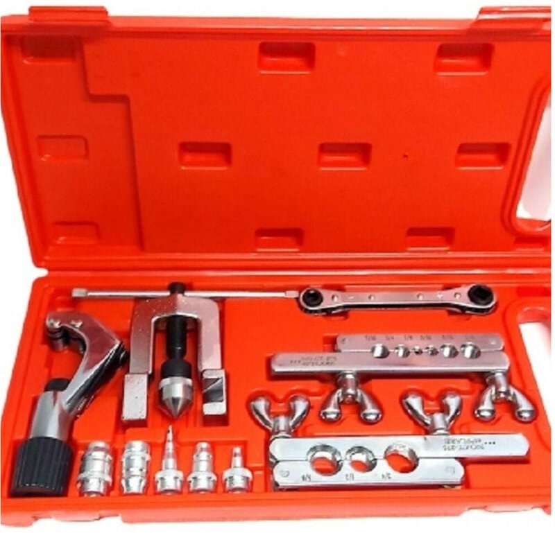 Trade Shop Traesio - Trade Shop - Erdbeer-Bördelmaschine, Rohrschneider mit Zubehör im Koffer N278 -