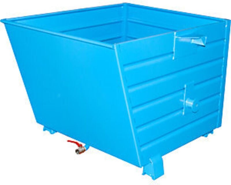 Bauer Späne-Stapelkipper BSL 90, lackiert, Lichtblau