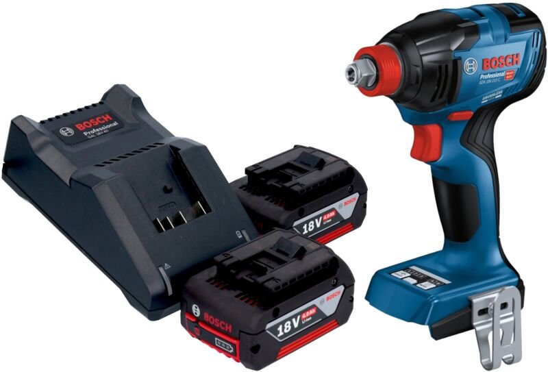 Bosch Professional - Bosch gdx 18V-210 c Professional Akku Drehschlagschrauber 18 v 210 Nm Brushless + 2x Akku 4,0 Ah + ...