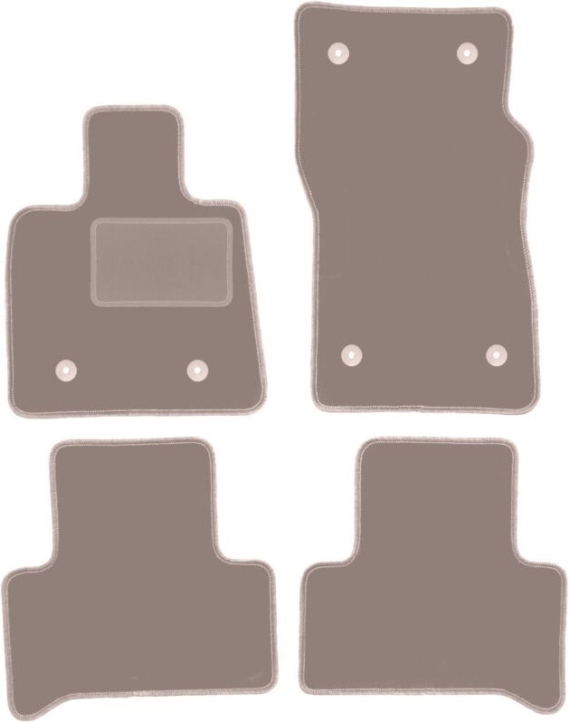 Beige Veloursmatten für: Alfa Romeo Stelvio 2x4 (2WD) SUV (2016-)