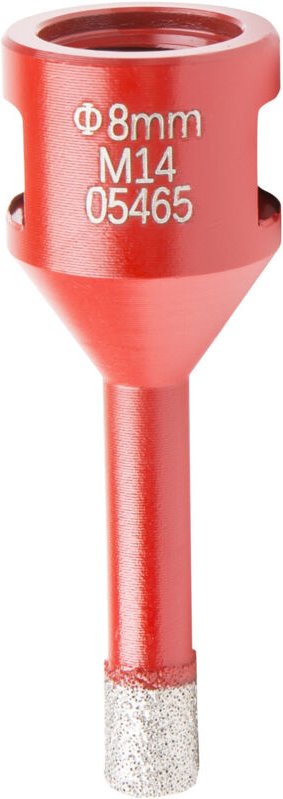 Profi Diamant Fliesen Bohrkrone, M14, Fliesenbohrer mit Durchmesser 8 mm, Diamant Bohrkrone, passend für Winkelschleifer...