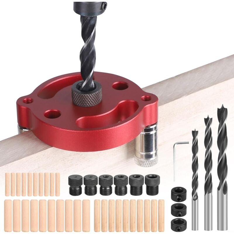 Vertikale Bohrlehre, 2–10 mm Lochsucher für die Holzbearbeitung, selbstzentrierendes Dübel-Set, gerade Bohrführung zum B...