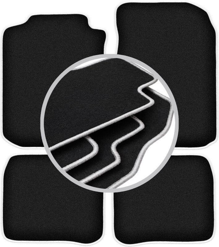 CARLUX-SILVER Autofußmatten für: Toyota Corolla E11 Fließheck (1997-2001)