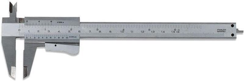 Prazisionsmessschieber aus Edelstahl 150 mm Fervi c057/150