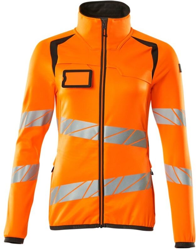 Fleecepullover mit Reißverschluss 19153, Damen Gr. 5XL, hi-vis orange/dunkelanthrazit - Mascot