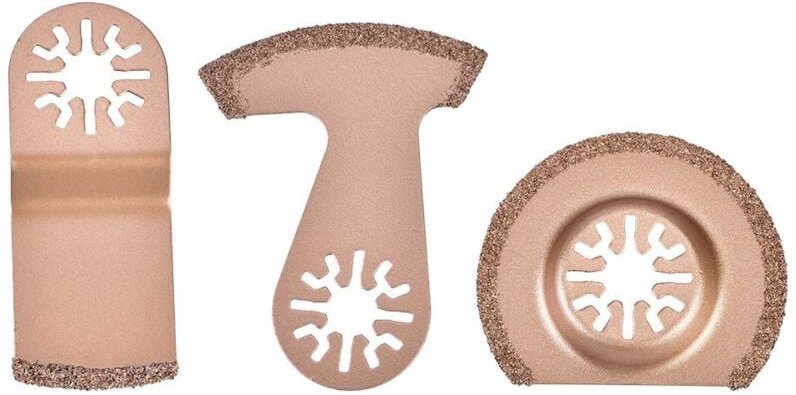 Oszillierendes Keramikwerkzeug, Mehrzwecksegment Multifunktionsset 3 Universalsägeblätter Kit Hartmetall Diamant Zubehör...