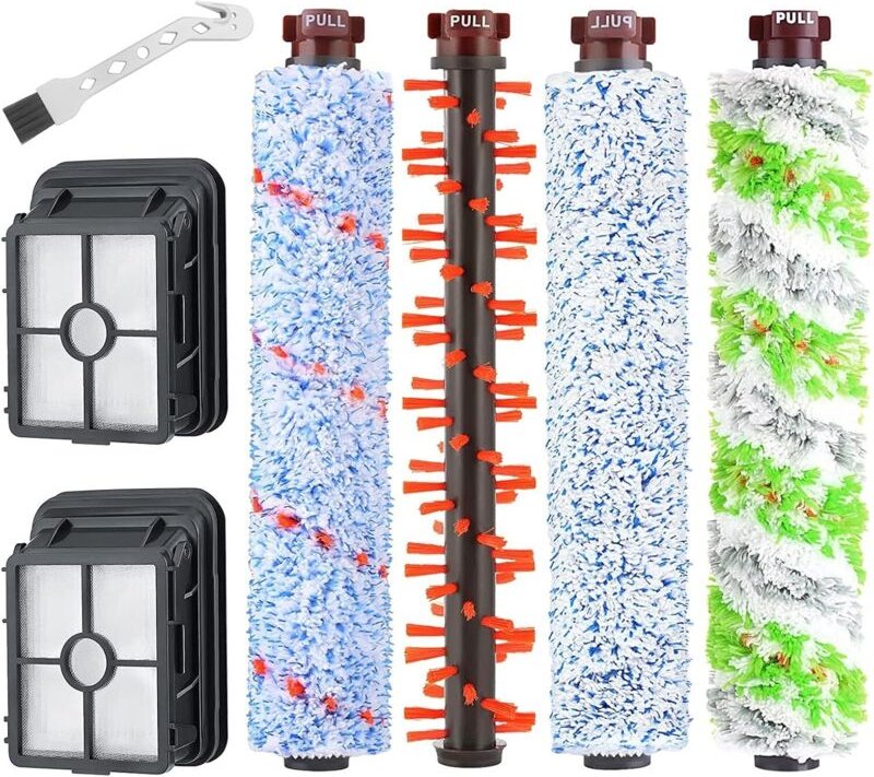 Bissell Crosswave 3-in-1-Zubehör: 1 Pet Pro-Bürstenrolle, 1 Teppichbürste, 1 Bodenbürste, 1 Bürste für mehrere Oberfläch...