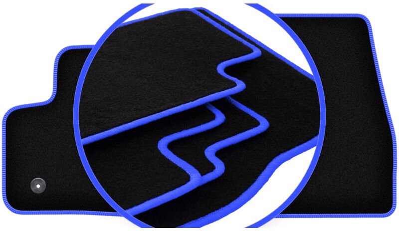 CARLUX-BLUE Autofußmatten für: Ford Transit Connect Kastenwagen (2013-2017)