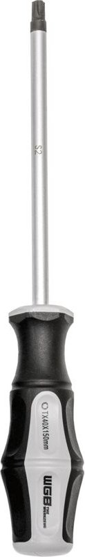 Schraubendreher Torx - Schraubenzieher TX40 Klingenlänge 150mm mit 2K-Griff, Stahl - WGB