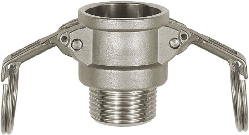 Kamlok-Schnellkupplungsdose mit ag, Typ b, es 1.4401, r 2 1/2 - Riegler