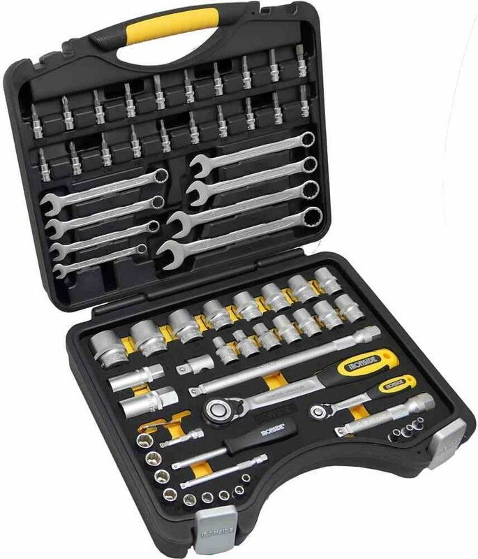 Profi Steckschlüssel-Set 68-teilig 6,35 mm (1/4')-12,7 mm (1/2')