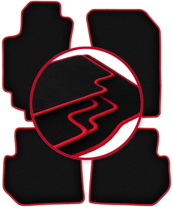 Thumbnail - CARLUX-RED Auto-Fußmatten für: Subaru B9 Tribeca SUV (2009-2009)