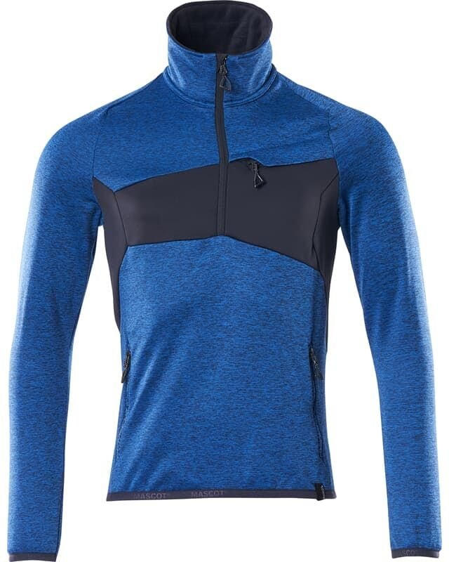 Accelerate Fleecepullover 18003 Sweatshirt Strickpullover Arbeitspullover, Farbe: Azurblau/Schwarzblau - 91010, Größe: l...