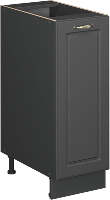 Apothekerschrank Fame-Line, Anthrazit-Gold Landhaus, 30 cm , AP Eiche, Vicco