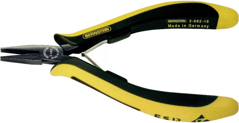 Tools for Electronics 3-682-15 esd Flachzange Gerade Spezialstahl 130 mm - Bernstein