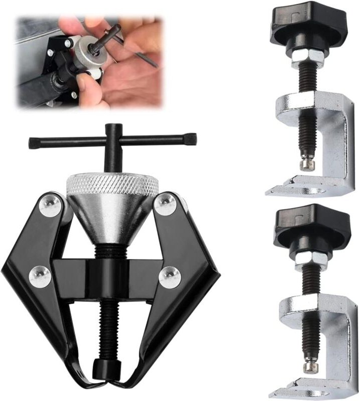 3-teiliges Scheibenwischer-Abzieher-Werkzeugset, Scheibenwischerarm-Lagerabzieher mit 2 Befestigungen, verstellbarer Uni...