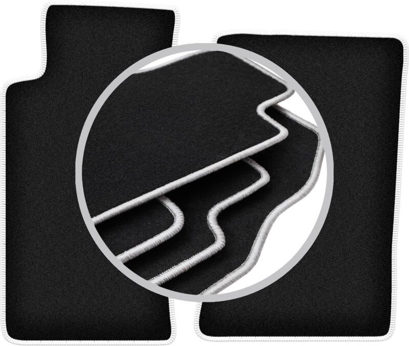 CARLUX-SILVER Autofußmatten für: Mazda MX-5 II NB Cabrio (1998-2005)