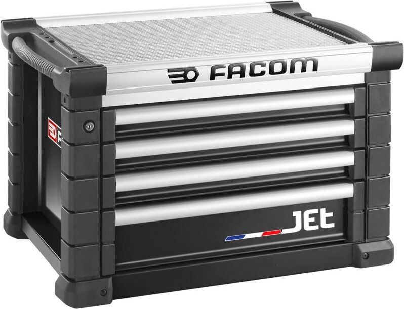 Thumbnail - FACOM Werkzeugtruhe JET mit 4 Schubladen, 3 Module pro Schublade, schwarz (RAL 9005)