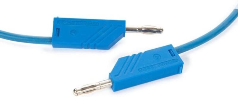 Messleitung 4mm 50cm / blau (mln-sil / 1)