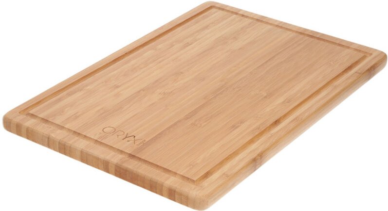 Tabla Cortar de Madera de Bambu Con Ranura 38x25,5 cm.