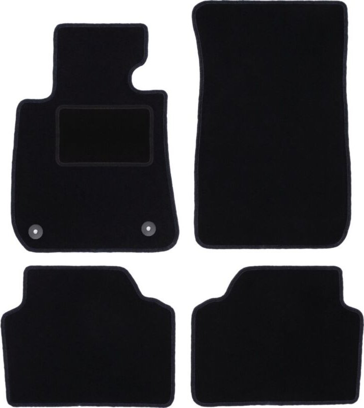 Schwarze Velours-Fußmatten für: BMW 3 E91 Kombi, Touring (2004-2011)