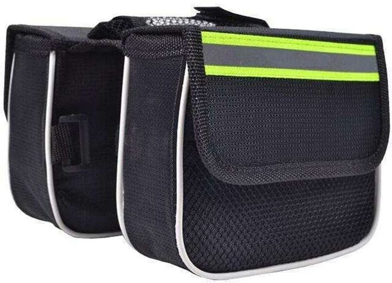 Fahrradrahmentasche mit Handytasche, reflektierender Streifen, multifunktionales Fahrrad-Vorderrahmenrohr