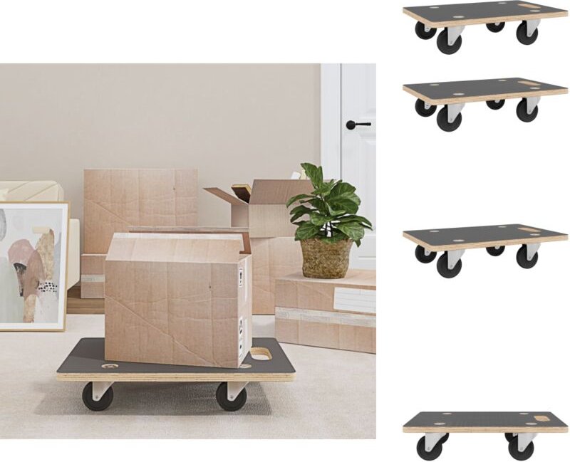 Paletten & Ladeflächen - Living Rollbretter 2 Stk. Rechteckig 60x40x11,5 cm